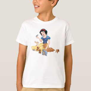 T-shirt Blanche Neige et les animaux de la forêt