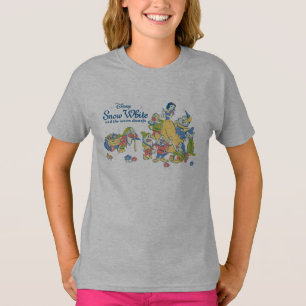 T-shirt Blanche-Neige et les sept nains en pause