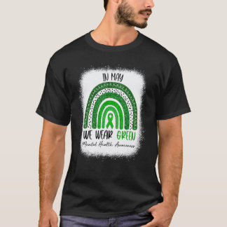 T-shirt Blanchi En Mai Nous Portons Le Vert Sensibilisatio