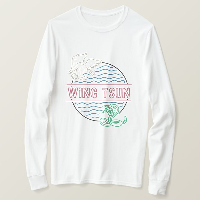 T-shirt Blancs de longue traînée (Design devant)