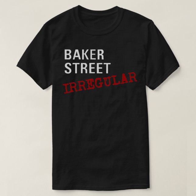T-shirt Blancs irréguliers de Baker Street (Design devant)