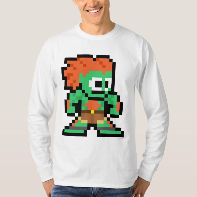 T-shirt Blanka à 8 bits (Devant)