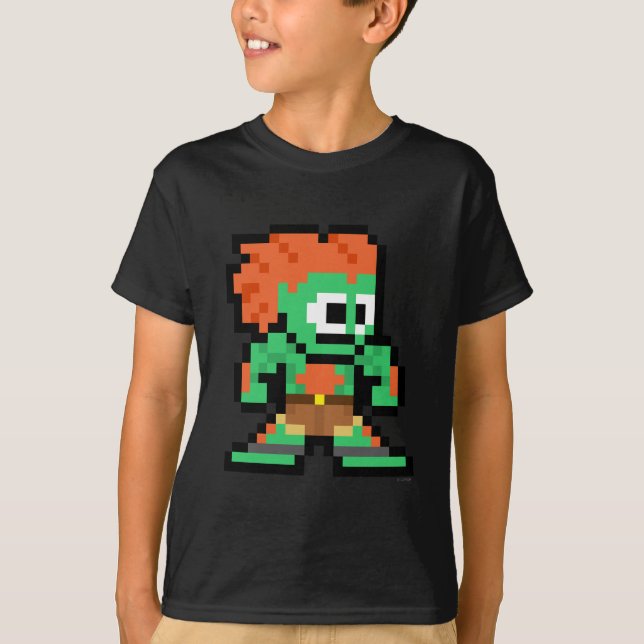 T-shirt Blanka à 8 bits (Devant)