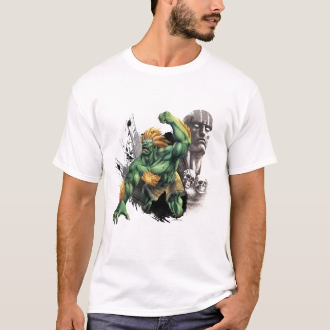 T-shirt Blanka contre Dhalsim (Devant)