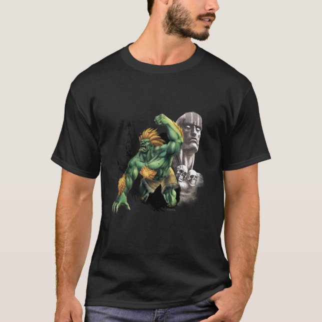T-shirt Blanka contre Dhalsim (Devant)