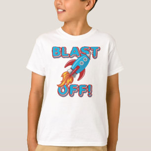 T-shirt Blast Off Rocket Ship