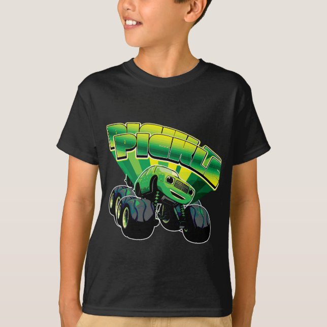 T-shirt Blaze and the Monster Machines Pickle Badge (Devant)