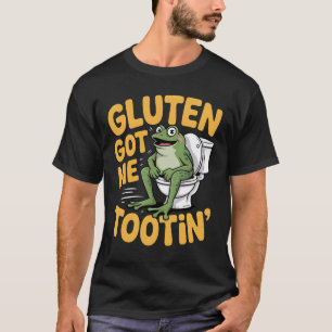 T-shirt Blé M'a Fait Péter Grenouille Drôle Sans Gluten Hu