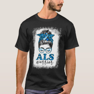 T-shirt Bleached Als Warrid Leopard Messy Bun Als Award