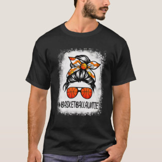 T-shirt Bleached Basketball Tante Vie Messy Bun Basketba