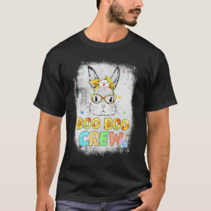 T-shirt Bleached Boo Boo Crew Bunny Nurse Pâques Fleur Gl