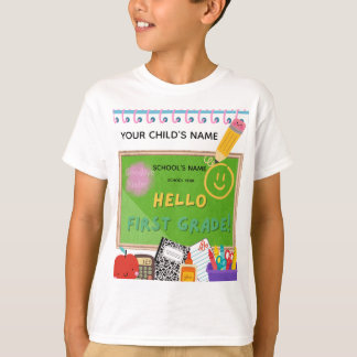 T-shirt BLEEGRAPICS: Bonjour Première Année!