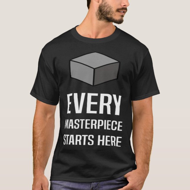 T-shirt Blender Basics simple nerdy style for 3D modelling (Devant)