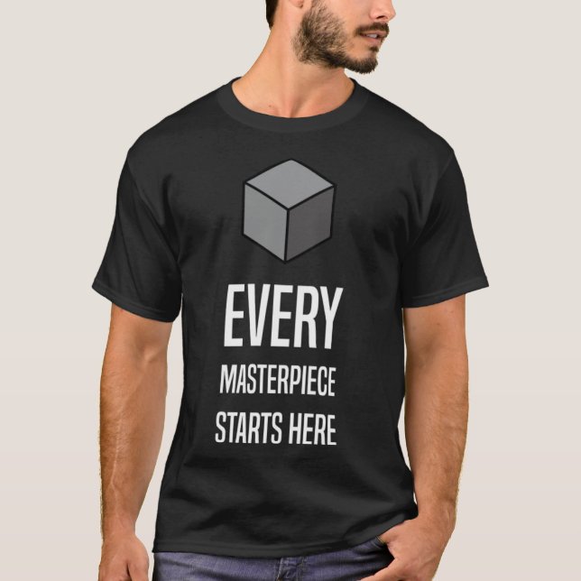 T-shirt Blender Basics style simple nerdy pour la modélisa (Devant)