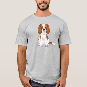T-shirt Blenheim Cavalier King Charles Spaniel Chien assis