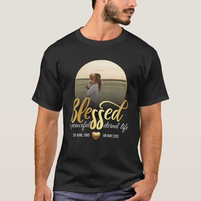 T-shirt Blessé Mémorial aimé une famille funéraire (Devant)
