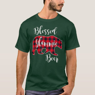 T-shirt Blessé Ours De Glammie Rouge Buffalo Check Plaid G