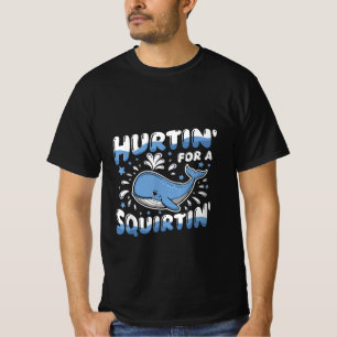 T-shirt Blessé pour une baleine bleue drôle qui gicle Inap