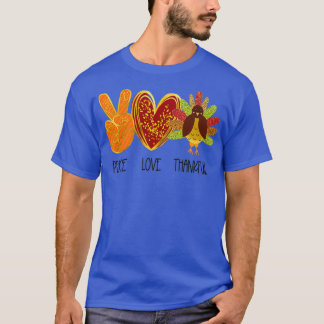 T-shirt Blessé Turquie Thanksgiving Symbole d'action de gr