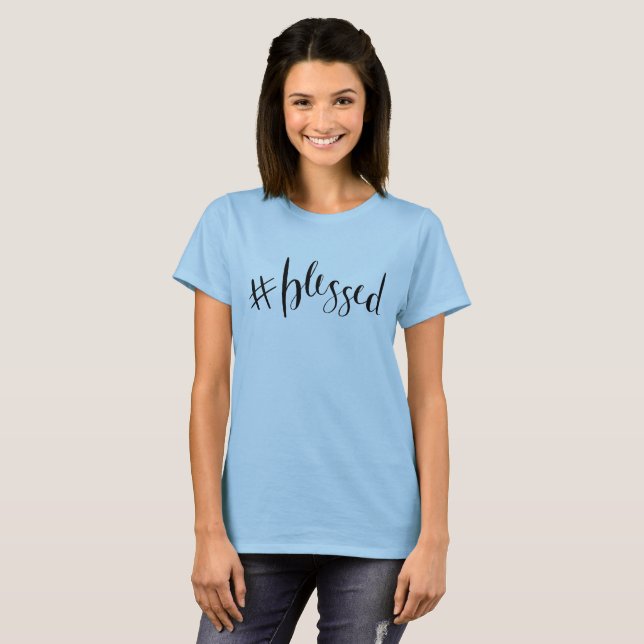 T-shirt #blessed (Devant entier)