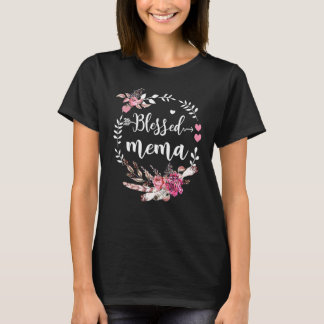 T-shirt Blessed Mema Thanksgiving Floral