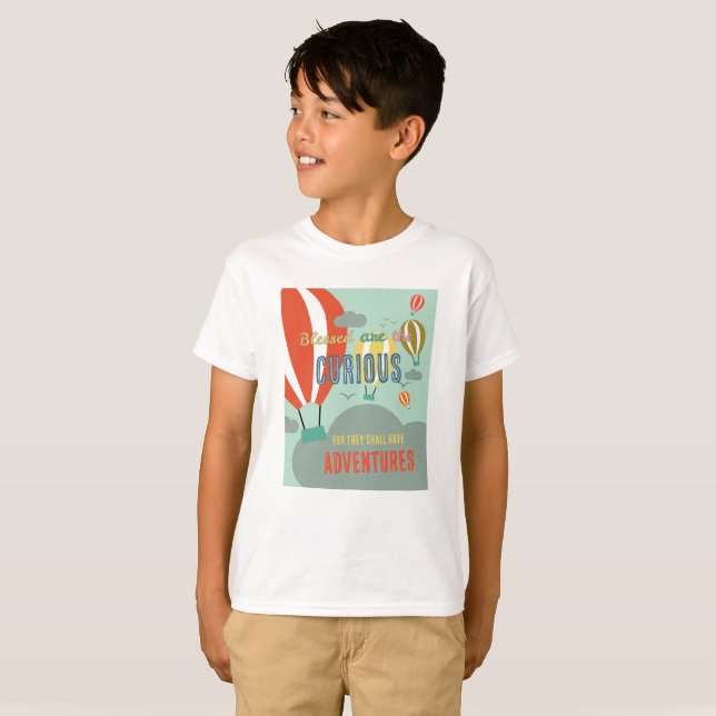 T-shirt Blessed sont la curieuse (Devant entier)