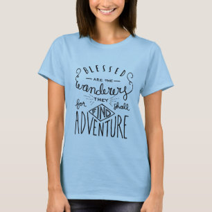 T-shirt Blessed sont les femmes marquées avec des lettres