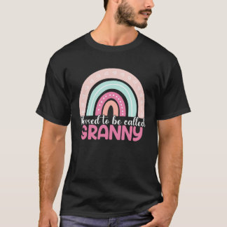 T-shirt Blessed To Be Called Granny Rainbow Mothers Day Mo