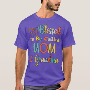 T-shirt Blessed To Be Called Mama et Grandma Funny Mama Mo