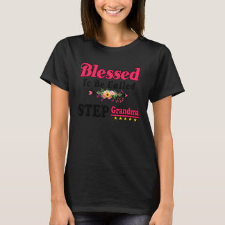 T-shirt Blessed To Be Called Step Grandma Cute Mothers Day