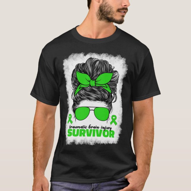 T-shirt Blessure cérébrale traumatique TBI Survivante Pour (Devant)