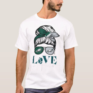 T-shirt Blessures si bon Aigles Ventilateur Rétro Amour Bl