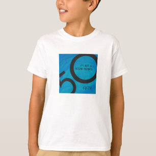 T-shirt Bleu 50 Décennie Anniversaire