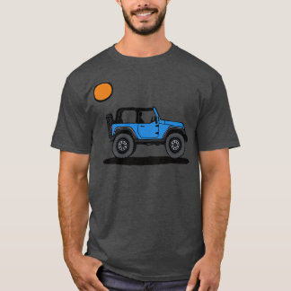 T-shirt Bleu avec soleil