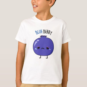 T-shirt Bleu Berry Cube Blueberry Pun