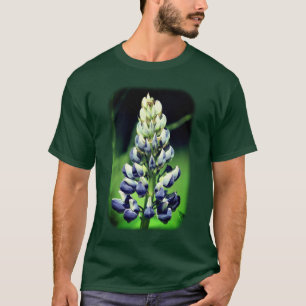 T-shirt Bleu Bleu Lupine Flower Nature