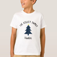 Bleu Buffalo Plaid Tree, Brother Holiday Famille