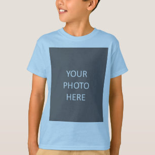 T-shirt Bleu clair Ajouter votre image Photo Logo