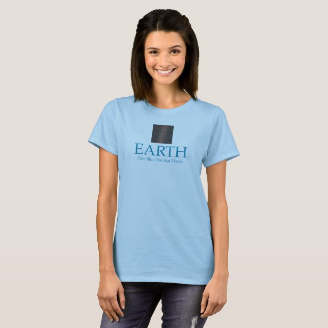 T-SHIRT BLEU-CLAIR DE POINT (Devant entier)