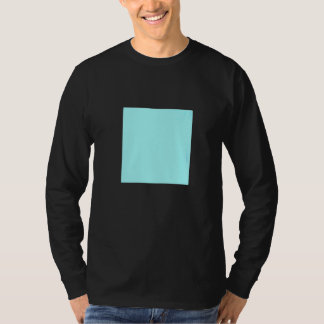 T-shirt Bleu clair Turquoise Solide Couleur Simple Plai Co