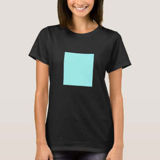 T-shirt Bleu clair Turquoise Solide Couleur Simple Plai Co