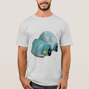 T-shirt bleu classique au scarabée.