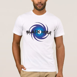 T-shirt Bleu de base d'enregistrements de trou noir