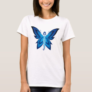 t-shirt bleu de base pour femmes Faery