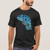 bleu de chemise de caméléon