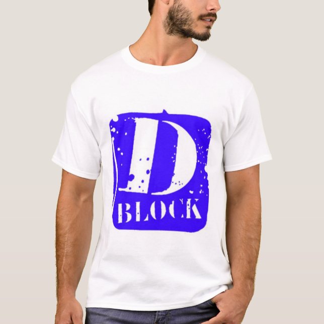 T-shirt Bleu de D-Bloc (Devant)