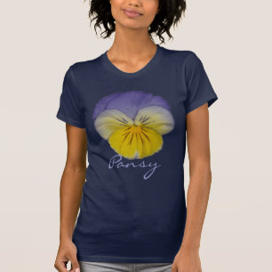 T-shirt bleu de jaune de la pensée 2a