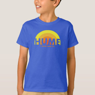 T-shirt bleu de l'équipe d'enfants