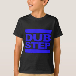 T-shirt Bleu de logo de DUBSTEP