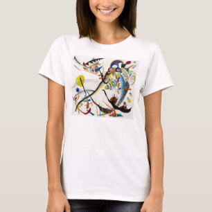 T-shirt bleu de segment de Kandinsky